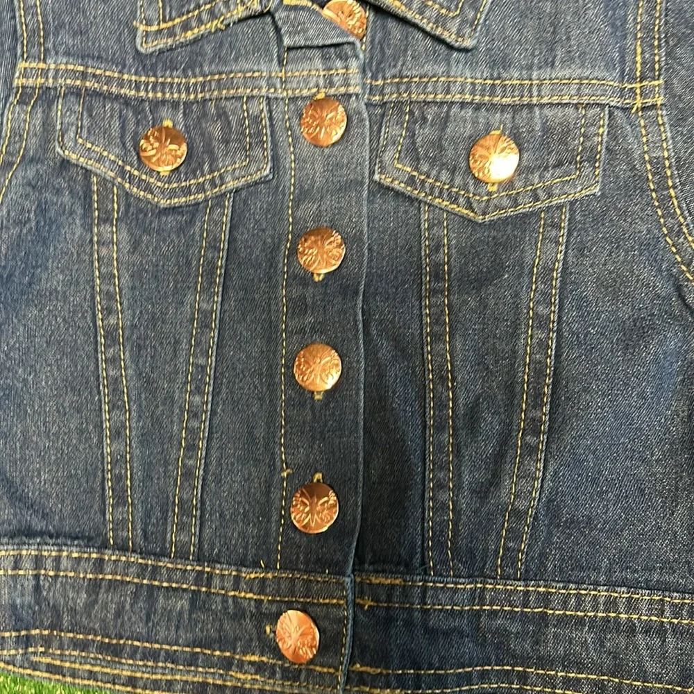 NWT Picapino girls size 4 lightweight jean button up jacket!